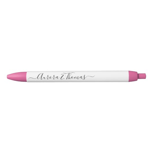 Bewerkbare Kleur Calligrafie Script Naam Pen (Voorkant)