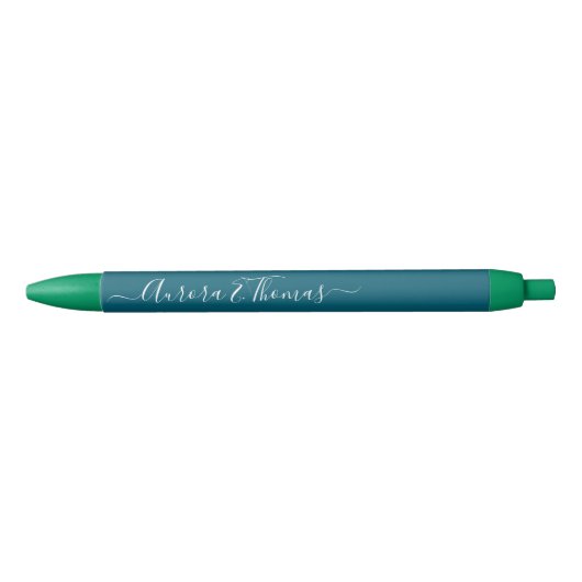Bewerkbare Kleur Calligrafie Script Naam Pen (Voorkant)