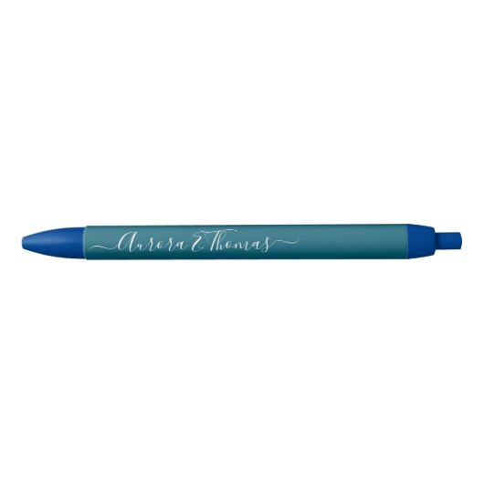 Bewerkbare Kleur Calligrafie Script Naam Pen (Voorkant)