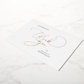 Bewerkbare Kleur Cute Script Bruidsmeisje Bedankt Folie Uitnodiging (Gedraaid)