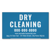 Bewerkbare kleur droog reinigen Business Magnetisc Magnetisch Visitekaartje (Voorkant)