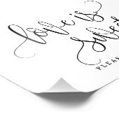 Bewerkbare KLEUR en GROOTTE Neem een Trein Teken L Foto Afdruk (Hoek)