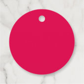 Bewerkbare Kleur Gemaakt met Liefde Witte Hart Lab Bedankjes Labels (Achterkant)