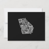 Bewerkbare kleur GEORGIA Bewegende aankondiging (Achterkant)