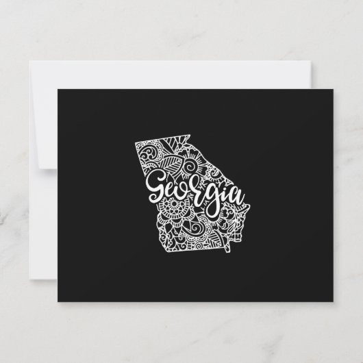 Bewerkbare kleur GEORGIA Bewegende aankondiging (Achterkant)