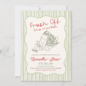 Bewerkbare kleur Handrawn Fresh Off the Market BS Kaart (Voorkant)