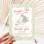 Bewerkbare kleur Handrawn Fresh Off the Market BS Kaart