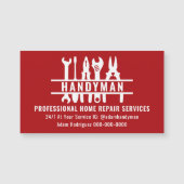 Bewerkbare kleur Handyman Business Magnetische Kaa (Voorkant)