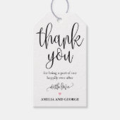 Bewerkbare kleur Hartelijk dank voor Labels met ee Cadeaulabel (Voorkant)