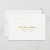 BEWERKBARE KLEUR: Hope Calligraphy RSVP-kaart Kaart (Achterkant)