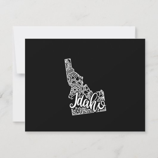 Bewerkbare kleur IDAHO Bewegende aankondiging (Achterkant)