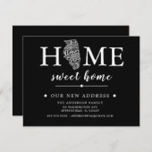 Bewerkbare kleur ILLINOIS Bewegende Aankondiging (Voorkant / Achterkant)