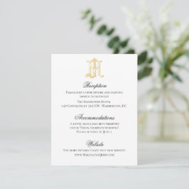 BEWERKBARE KLEUR JM Monogram MJ Monogram Behuizing Kaart