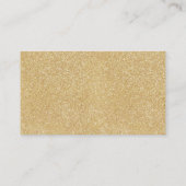 Bewerkbare kleur luxe faux goud glitter plaats kaa plaatskaartje (Achterkant)