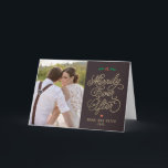 BEWERKBARE KLEUR Merrily Ever After Holiday Cards Feestdagen Kaart<br><div class="desc">Ontwerp © Berry Sweet. Bezoek onze design showroom op WWW.BERRYBERRYSWEET.COM</div>