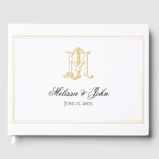 BEWERKBARE KLEUR MJ Monogram JM Monogram Boek (Voorkant)