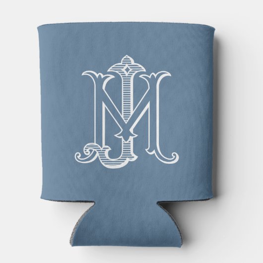 BEWERKBARE KLEUR MJ Monogram JM Monogram Koelbox Blikjeskoeler (Achterkant)