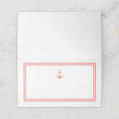 Bewerkbare kleur Modern Klassiek Anker Plaatskaartje (Buitenkant ongevouwen)