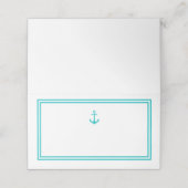 Bewerkbare kleur Modern Klassiek Anker Plaatskaartje (Buitenkant ongevouwen)