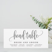 Bewerkbare Kleur Mooie Kalligrafie Zitting Kaart (Staand voorkant)