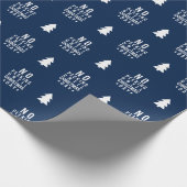 Bewerkbare kleur: niet gluren tot kerstdag cadeaupapier (Hoek)