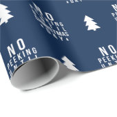 Bewerkbare kleur: niet gluren tot kerstdag cadeaupapier (Rol Hoek)