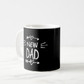 Bewerkbare Kleur Nieuwe Vader Koffiemok (Voorkant links)