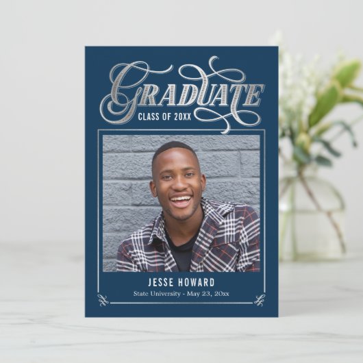 Bewerkbare kleur Shining Future Afstuderen Kaart (Staand voorkant)