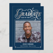Bewerkbare kleur Shining Future Afstuderen Kaart (Voorkant / Achterkant)