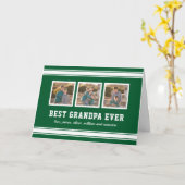 Bewerkbare kleur Sportieve beste opa ooit foto Kaart (Gele Bloem)