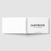 Bewerkbare Kleur Stijlvol Sans Serif Modern Gastenboek (Volledig)