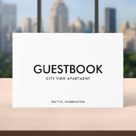 Bewerkbare Kleur Stijlvol Sans Serif Modern Gastenboek