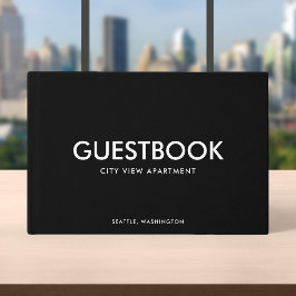 Bewerkbare Kleur Stijlvol Sans Serif Modern Gastenboek