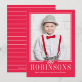 Bewerkbare Kleur Van Ons Voor Jou Kerst Foto Kaart (Voorkant / Achterkant)