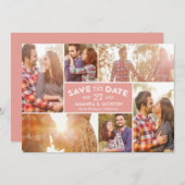 Bewerkbare kleur voor fotovitrine De Kaart Datum o (Voorkant / Achterkant)