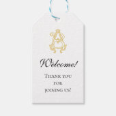 BEWERKBARE KLEUREN AB Monogram BA Logo Gift Label Cadeaulabel (Voorkant)