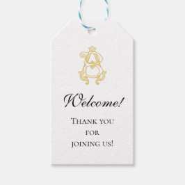 BEWERKBARE KLEUREN AB Monogram BA Logo Gift Label Cadeaulabel