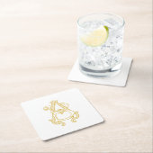 BEWERKBARE KLEUREN AB Monogram BA Logo Onderzetter (Insitu)