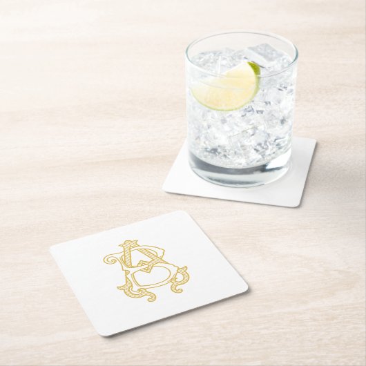 BEWERKBARE KLEUREN AB Monogram BA Logo Onderzetter (Insitu)