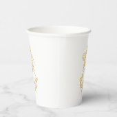 BEWERKBARE KLEUREN AB Monogram BA Monogram Cups Papieren Bekers (Rechts)