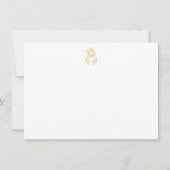 BEWERKBARE KLEUREN AB Monogram BA Monogram Notecar Notitiekaartje (Voorkant)