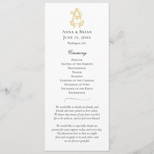 BEWERKBARE KLEUREN AB Monogram BA Monogram Program Programmakaart (Voorkant)