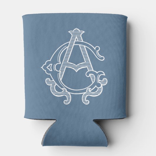 BEWERKBARE KLEUREN AG Monogram GA Monogram Gezelli Blikjeskoeler (Achterkant)