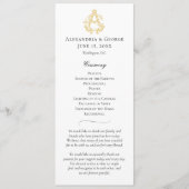 BEWERKBARE KLEUREN AG Monogram GA Monogram Program Programmakaart (Voorkant)