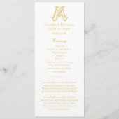 BEWERKBARE KLEUREN AM Monogram MA Monogram Program Programmakaart (Voorkant)