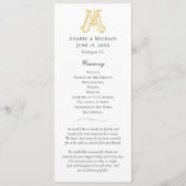 BEWERKBARE KLEUREN AM Monogram MA Monogram Program Programmakaart (Voorkant)