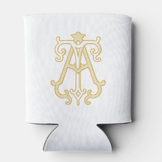 BEWERKBARE KLEUREN BIJ Monogram TA Monogram Gezell Blikjeskoeler (Achterkant)