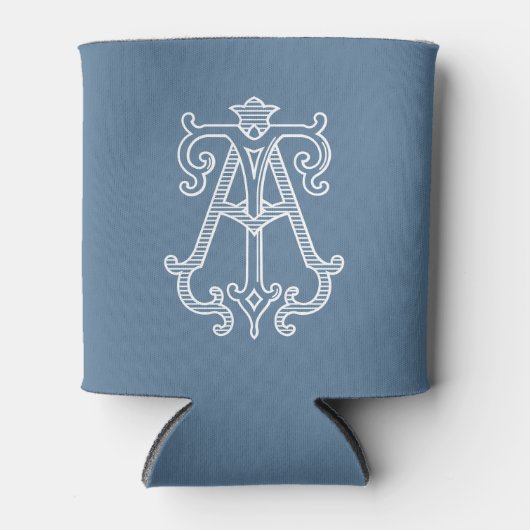 BEWERKBARE KLEUREN BIJ Monogram TA Monogram Gezell Blikjeskoeler (Voorkant)