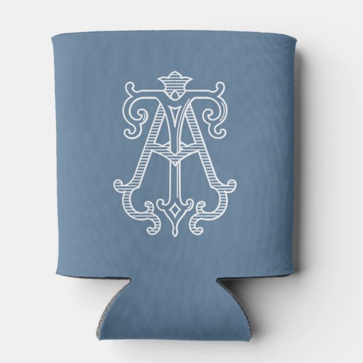 BEWERKBARE KLEUREN BIJ Monogram TA Monogram Gezell Blikjeskoeler (Achterkant)