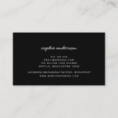 Bewerkbare kleuren brengen thuis vlekken met liefd visitekaartje (Achterkant)